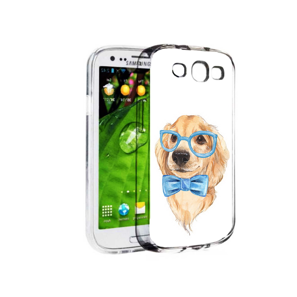Чехол MyPads Tocco для Samsung Galaxy S3 Собака интеллигент (PT123108.507.159)
