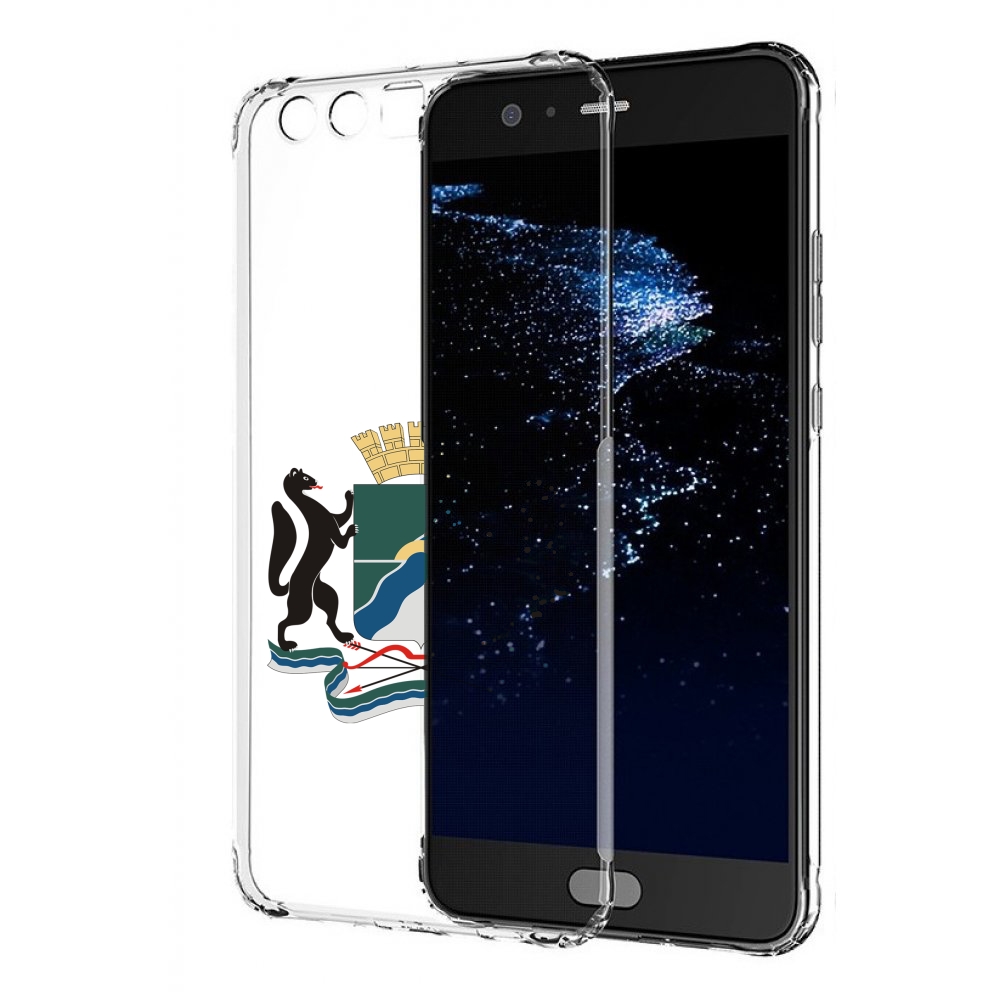 

Чехол бампер MyPads герб-новосибирская-область для Huawei P10 Pl, Прозрачный, Tocco