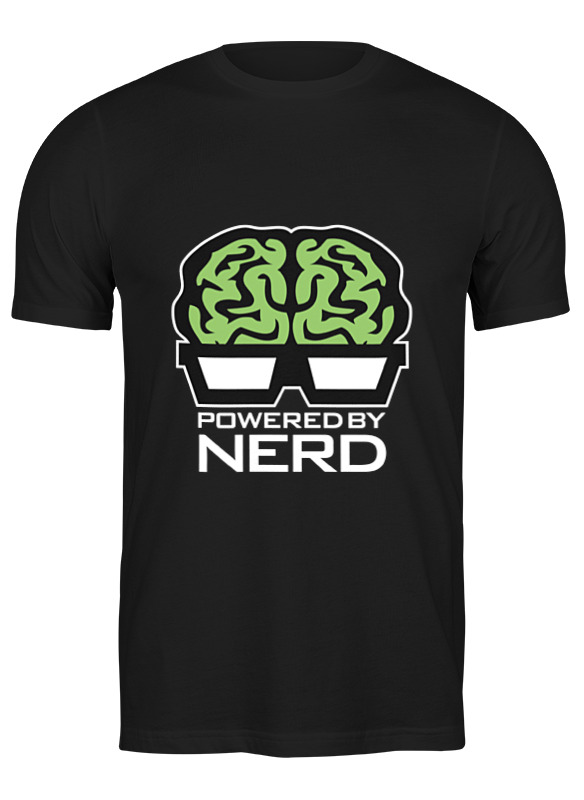 

Футболка мужская Printio Nerd. 2186467 черная M, Черный, Nerd. 2186467