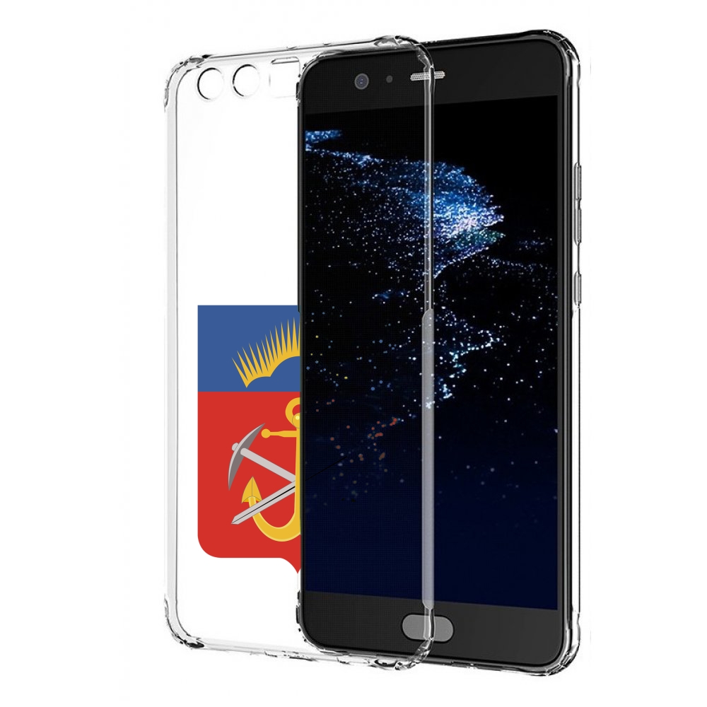 

Чехол бампер MyPads герб-мурманская-область для Huawei P10 Plus, Прозрачный, Tocco