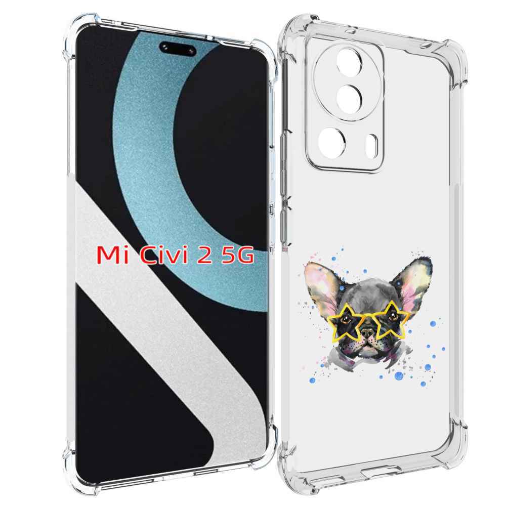 

Чехол MyPads буля в очках для Xiaomi Civi 2, Прозрачный, Tocco