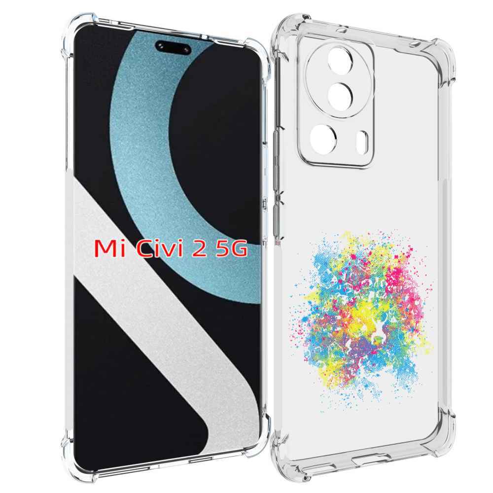 Чехол MyPads акварель абстракция для Xiaomi Civi 2