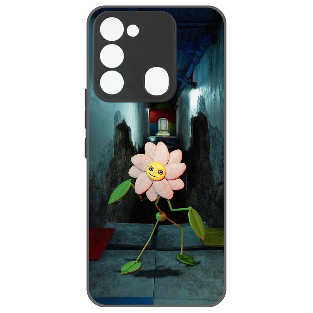 

Чехол-накладка Софт Хаги Ваги - Дейзи для Tecno Spark 8C, Черный