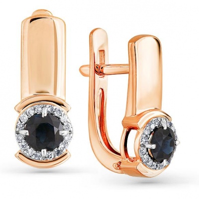

Серьги из красного золота с сапфирами и бриллиантами Master Brilliant 2-107856-01-02, 2-107856-01-02