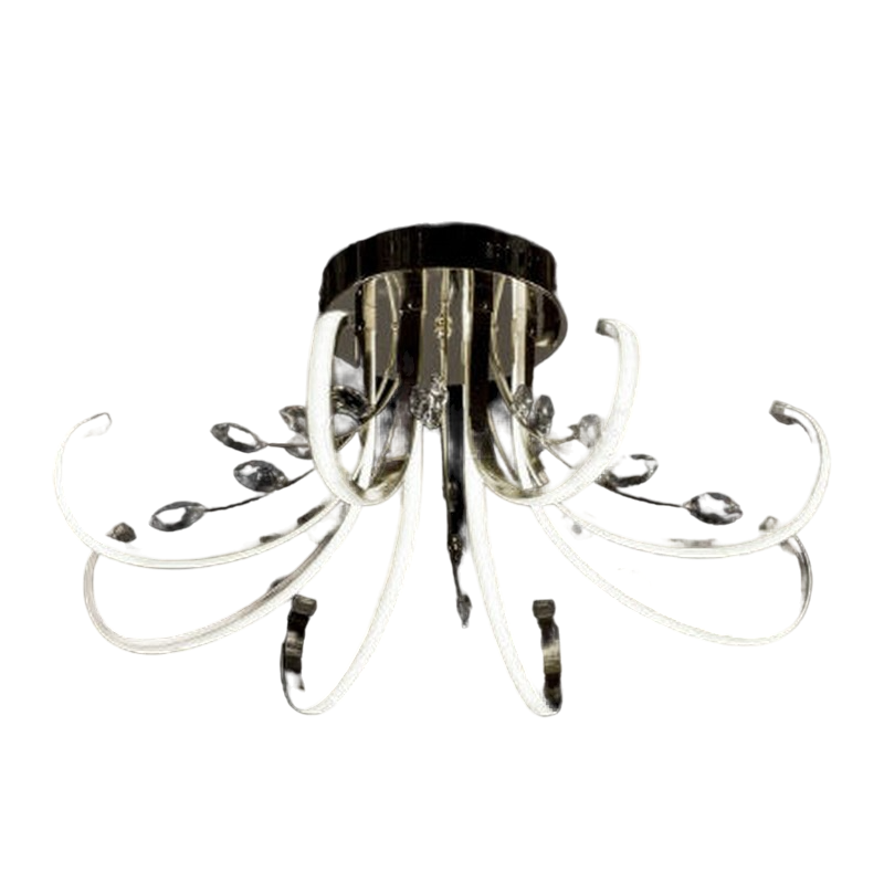 

Люстра LVK YT 094/8 CR LED 8x10Wx3000K D71H30 ПУ, LVK YT 094