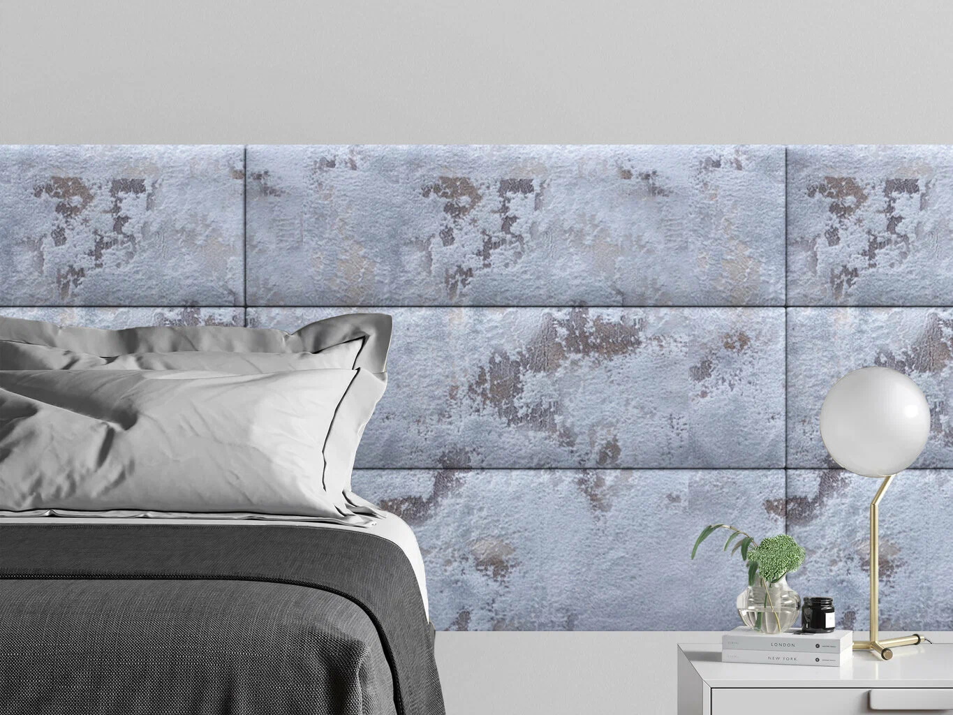 

Мягкое изголовье кровати Shtorm Sky blue 30х100 см 1 шт., Голубой