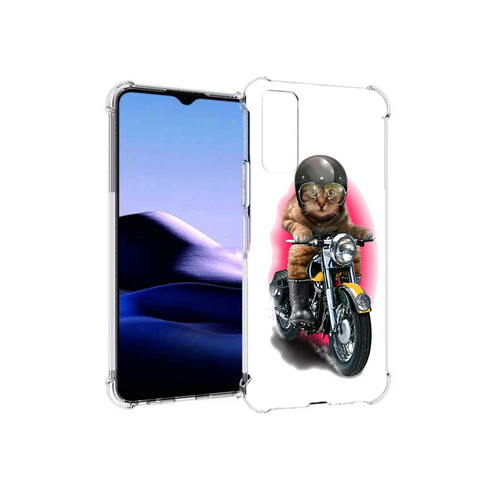 

Чехол MyPads Tocco для Vivo Y20 мото-кот (PT154038.379.485), Прозрачный, Tocco