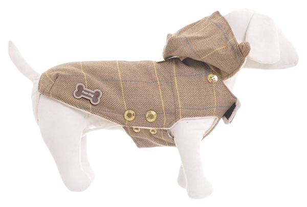 

Утепленное пальто с капюшоном Ferribiella Trench London Lana Spig ABF2647-S, 47 см, Коричневый
