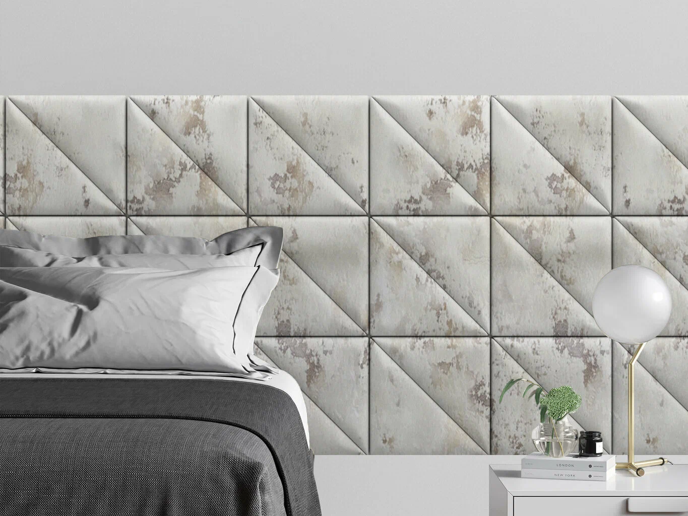 

Мягкое изголовье кровати Shtorm Ivory 30х30TPL см 2 шт., Бежевый