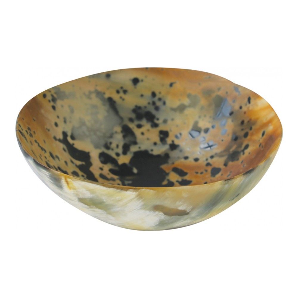 Миска из натурального рога буйвола Be Home Horn Splatter, 0,15л, 10см, 18-91Be