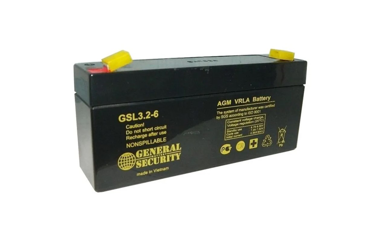 Аккумулятор для ИБП General Security GSL 3.2-6 3.2 А/ч 6 В (9036)