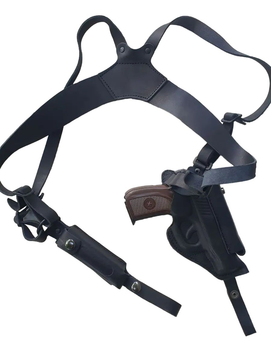 

Кобура оперативная ПМ и чехол для доп. обоймы 2 магазина, Черный, ОК35Н