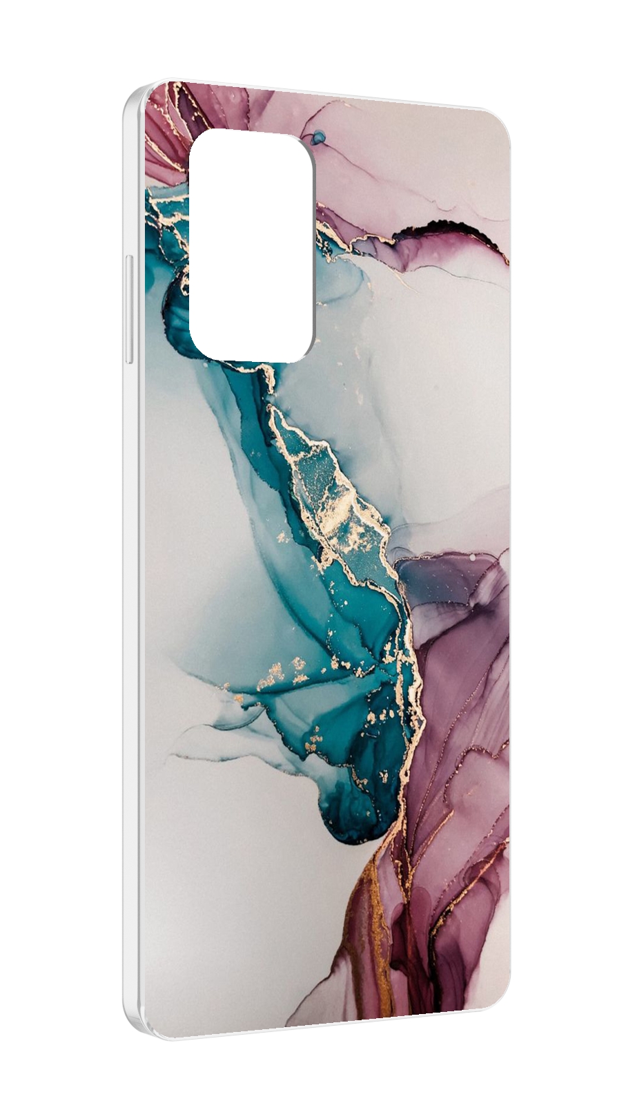 

Чехол MyPads фиолетовый синий краски для ZTE Blade A72 / ZTE Blade V40 Vita, Прозрачный, Tocco