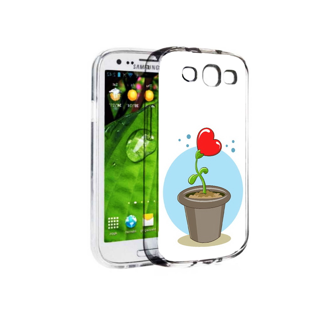 

Чехол MyPads Tocco для Samsung Galaxy S3 Растение любви 14 февраля (PT123108.507.145), Прозрачный, Tocco