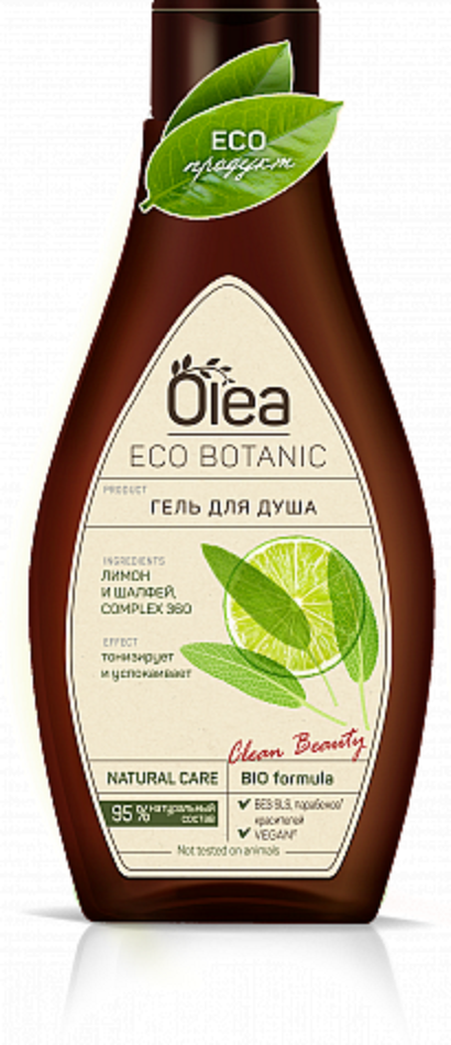 фото Гель для душа olea eco botanic лимон и шалфей 300мл