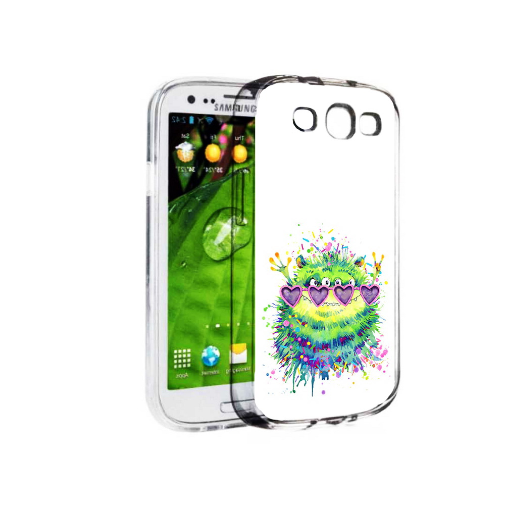 

Чехол MyPads Tocco для Samsung Galaxy S3 Пушистый персонаж (PT123108.507.142), Прозрачный, Tocco