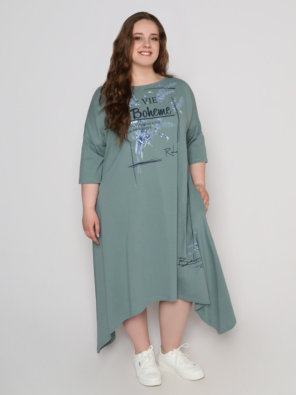 

Платье женское Fashion Margo П 168 зеленое 68RU, Зеленый, П 168