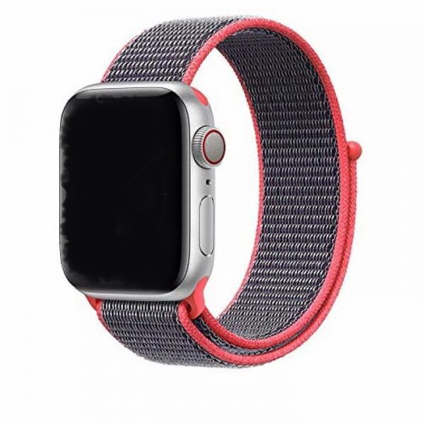 

Ремешок нейлоновый для Apple Watch 42/44мм (16), электро-розовый, на липучке