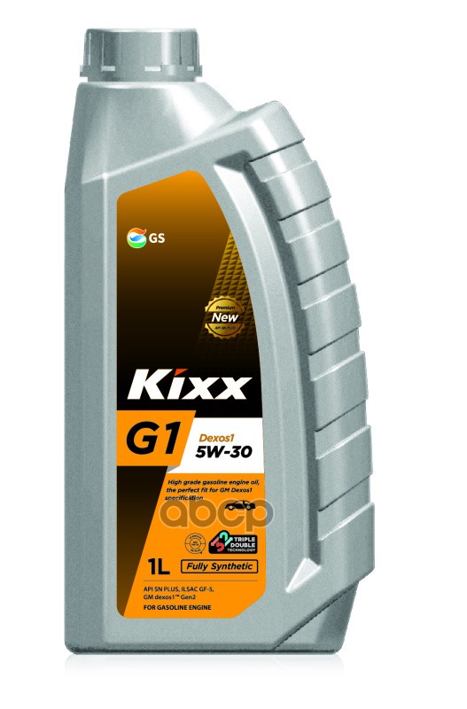 Моторное масло Kixx синтетическое G1 Dexos1 5w30 SN Plus 1л