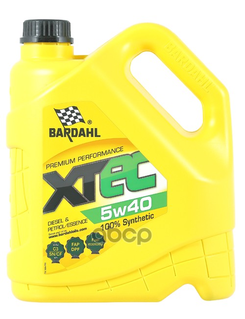 

Моторное масло BARDAHL XTEC синтетическое 5W40 4л