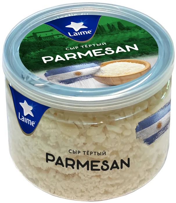 

Сыр твердый Laime Parmesan тертый 40% 100 г