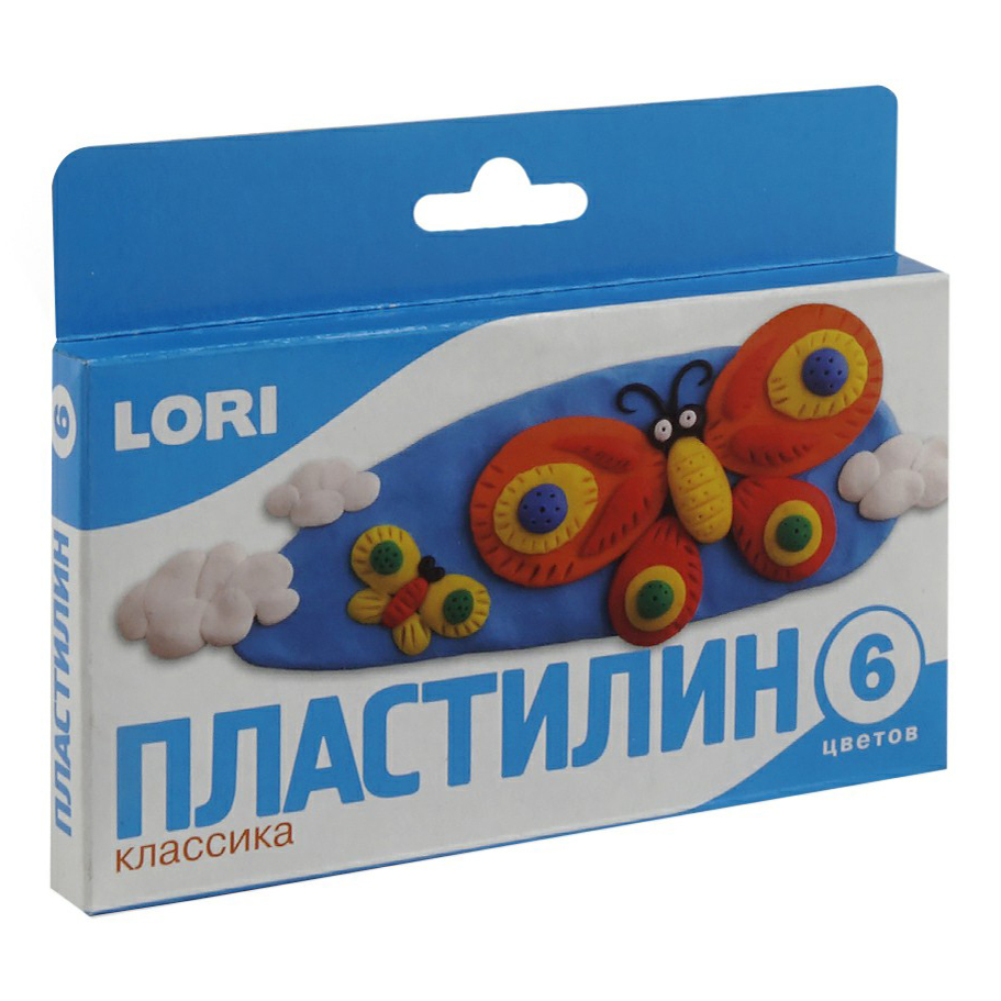 

Пластилин LORI Классика 6 цветов 200 г, Разноцветный
