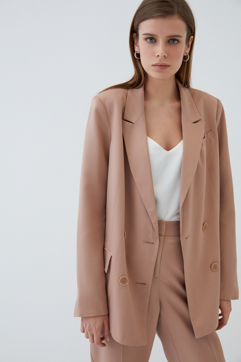 

Пиджак женский ZARINA 1224240640 розовый 46 RU, 1224240640