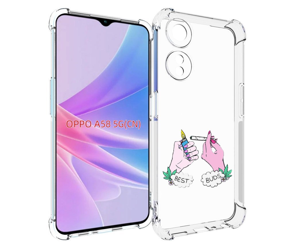 Чехол MyPads плохие руки женский для Oppo A58
