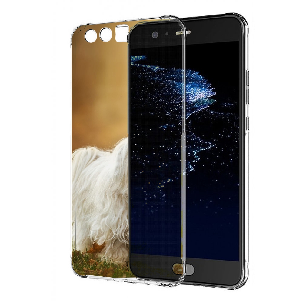 

Чехол бампер MyPads гаванскии бишон для Huawei P10 Plus противо, Прозрачный, Tocco
