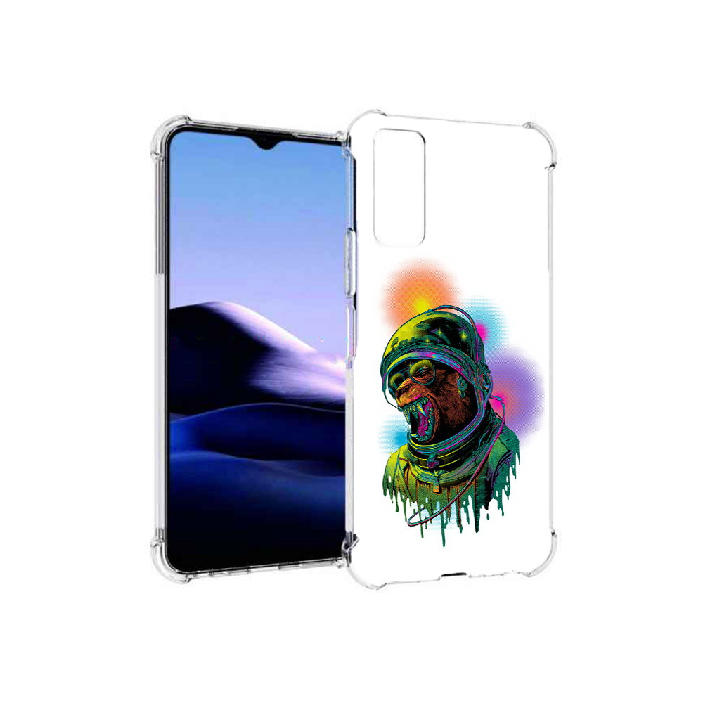 

Чехол MyPads Tocco для Vivo Y20 медведь космонавт (PT154038.379.466), Прозрачный, Tocco