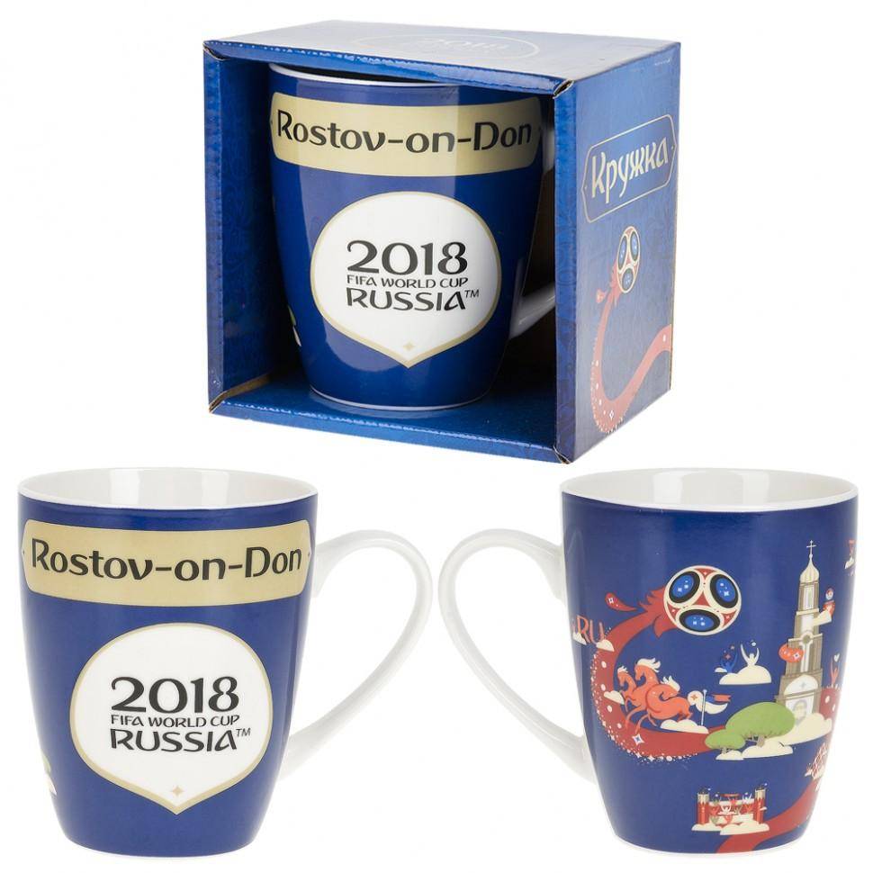 

Кружка фарфоровая ЧМ 2018/Rostov-on-Don v=360мл. 406-215