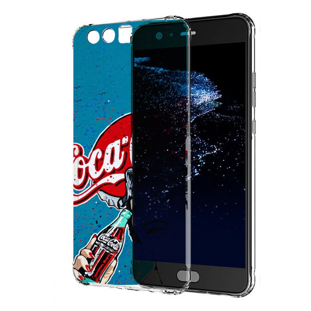 

Чехол бампер MyPads вкусная кола картинка для Huawei P10 Plus пр, Прозрачный, Tocco