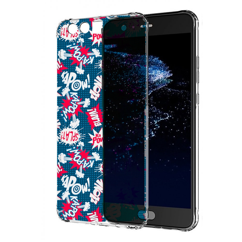 

Чехол бампер MyPads взрывной-принт для Huawei P10 Plus противоуд, Прозрачный, Tocco