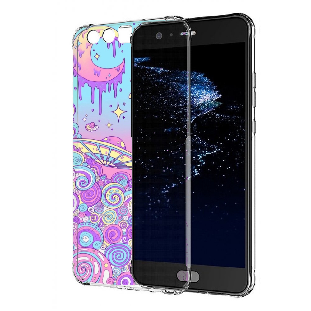 

Чехол бампер MyPads ванильные планеты для Huawei P10 Plus против, Прозрачный, Tocco