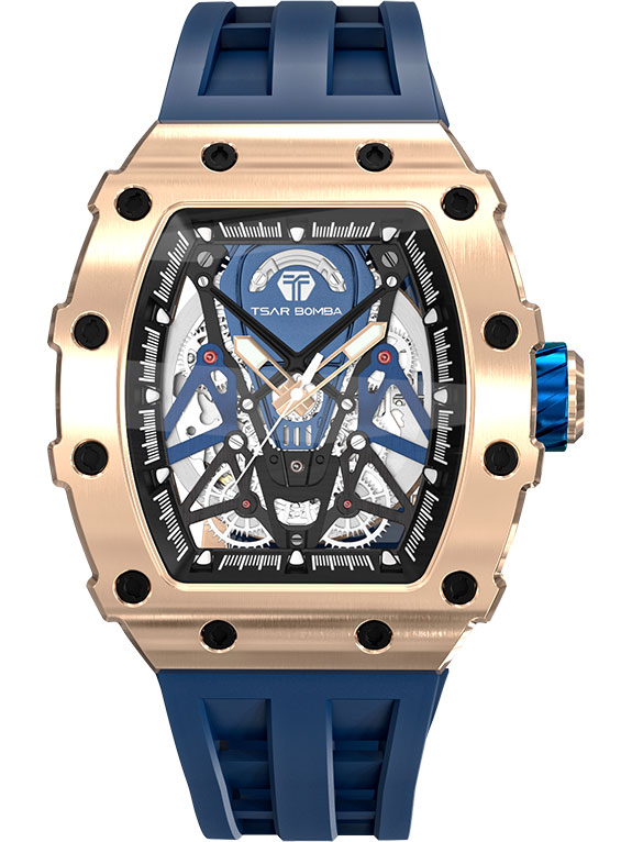 

Наручные часы унисекс TSAR BOMBA TB8207A-04 синие, TB8207A-04