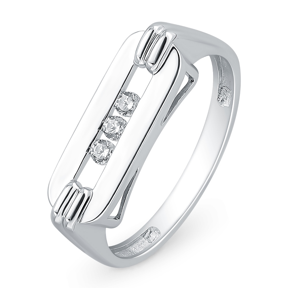 

Кольцо женское из серебра с фианитом 585Gold 701011202, р, 701011202