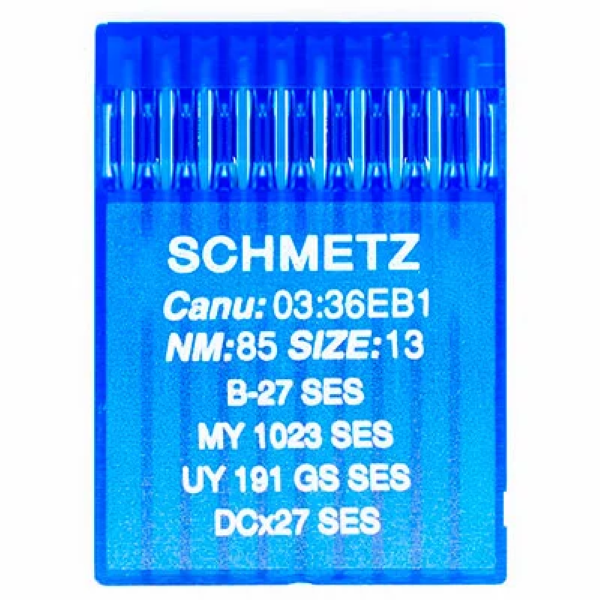 

Иглы промышленные для оверлока Schmetz B-27 SES 85, 10 штук, B-27/SES