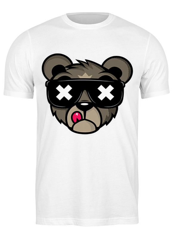 

Футболка мужская Printio Crew five cali bear 1722290 белая M, Белый, Crew five cali bear 1722290