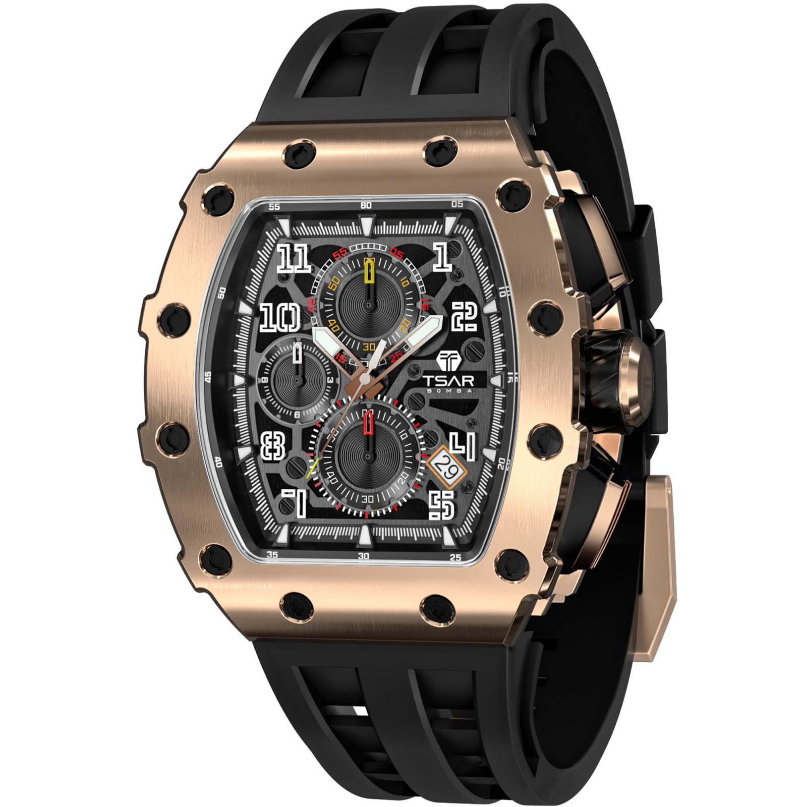 Наручные часы мужские TSAR BOMBA TB8204Q-04 черные