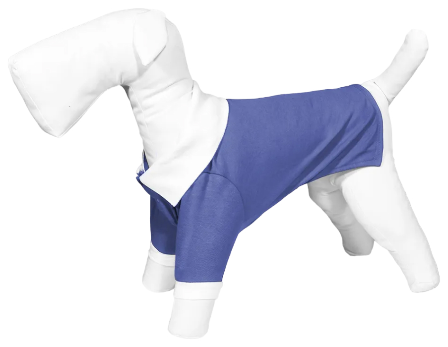 Поло для собак Lelap Бон бон0134у, голубой, 34 см