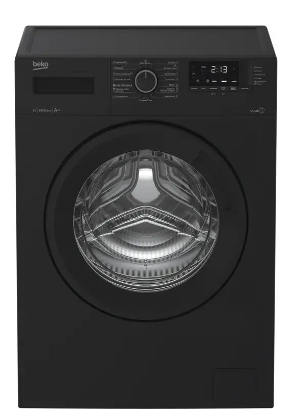 Стиральная машина Beko WSRE6512ZAA черный стиральная машина beko wspe6h616a черная мешок для стирки белья