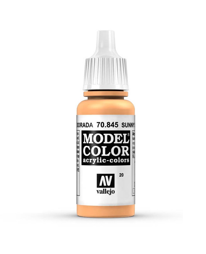 

Краска Vallejo V-70845 Model Color Телесный яркий 17 мл, Бежевый