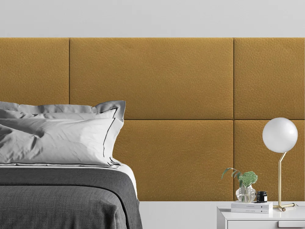 

Мягкое изголовье кровати Eco Leather Gold 50х100 см 1 шт., Золотистый