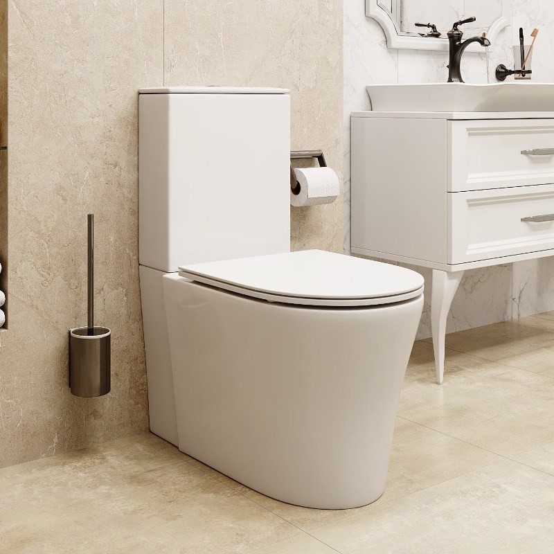 Унитаз-компакт SANTA напольный безободковый Cerutti SPA CT8916 Белый