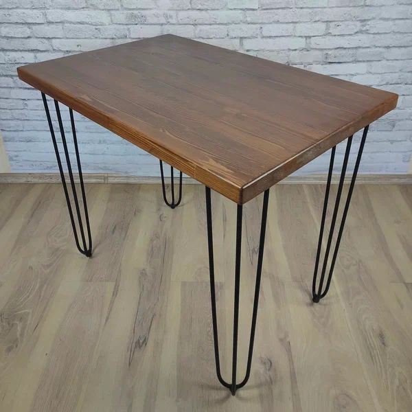 

Стол кухонный Solarius Loft металл-дерево 90x70х75 цвет темного дуба с черными ножками, Loft