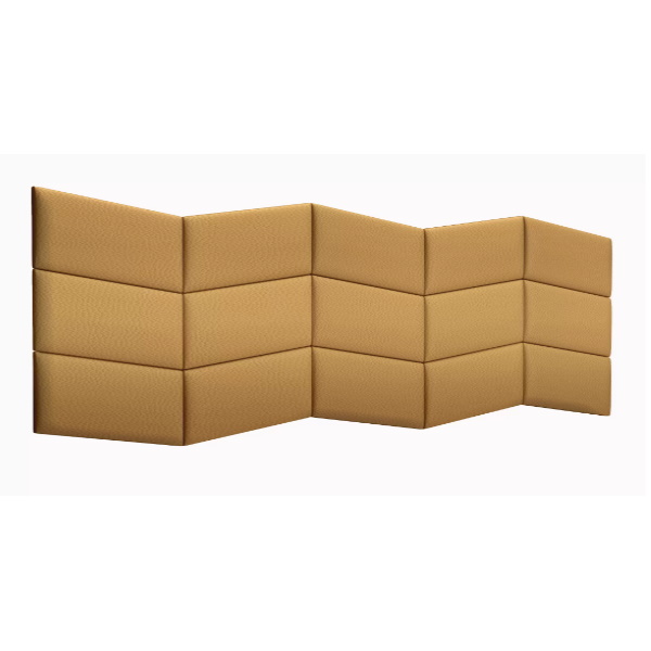 фото Мягкое изголовье кровати eco leather gold 30х30pl см 2 шт. tartilla