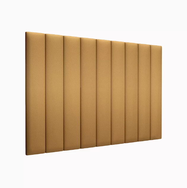 

Мягкое изголовье кровати Eco Leather Gold 15х90 см 4 шт., Золотистый