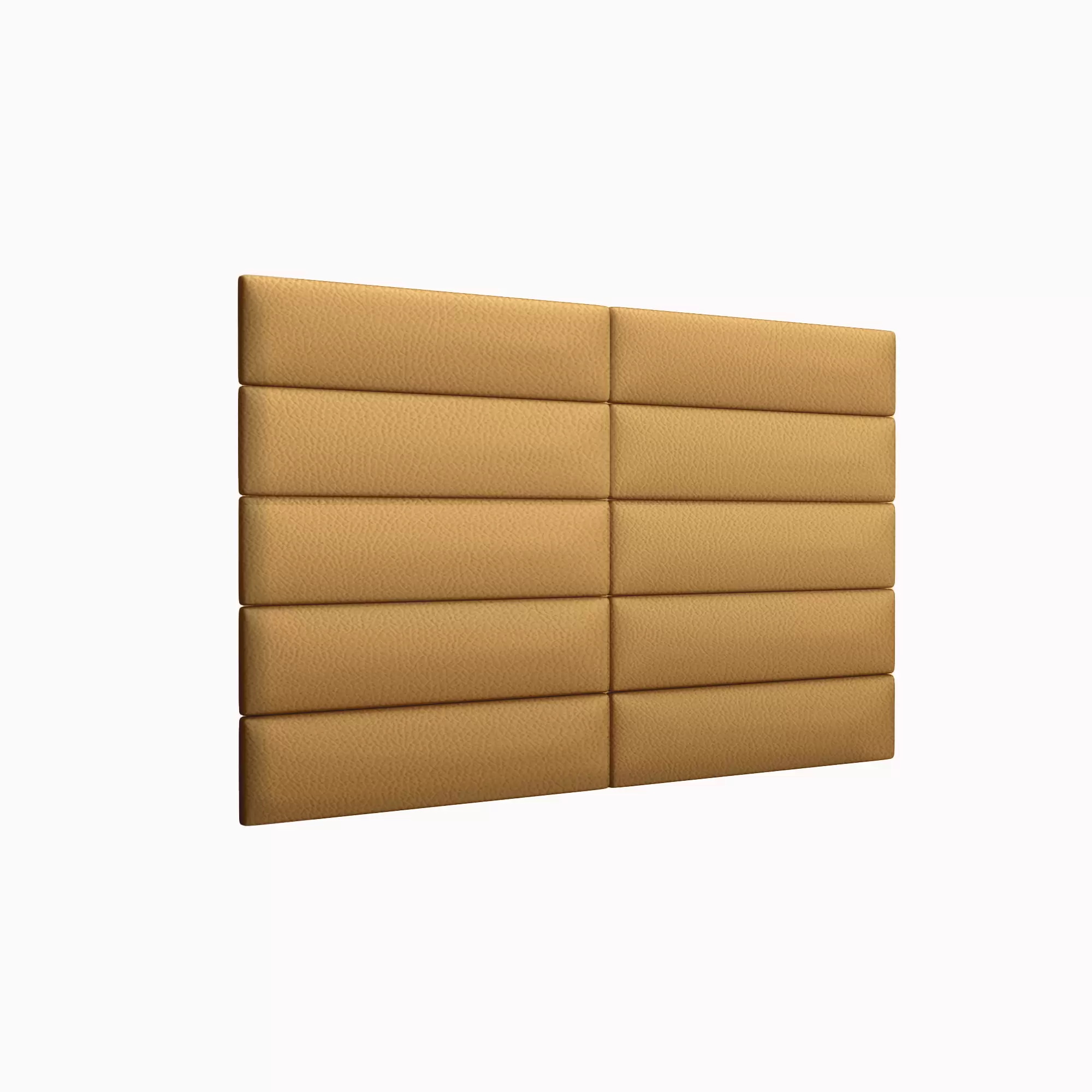 фото Мягкое изголовье кровати eco leather gold 15х60 см 2 шт. tartilla