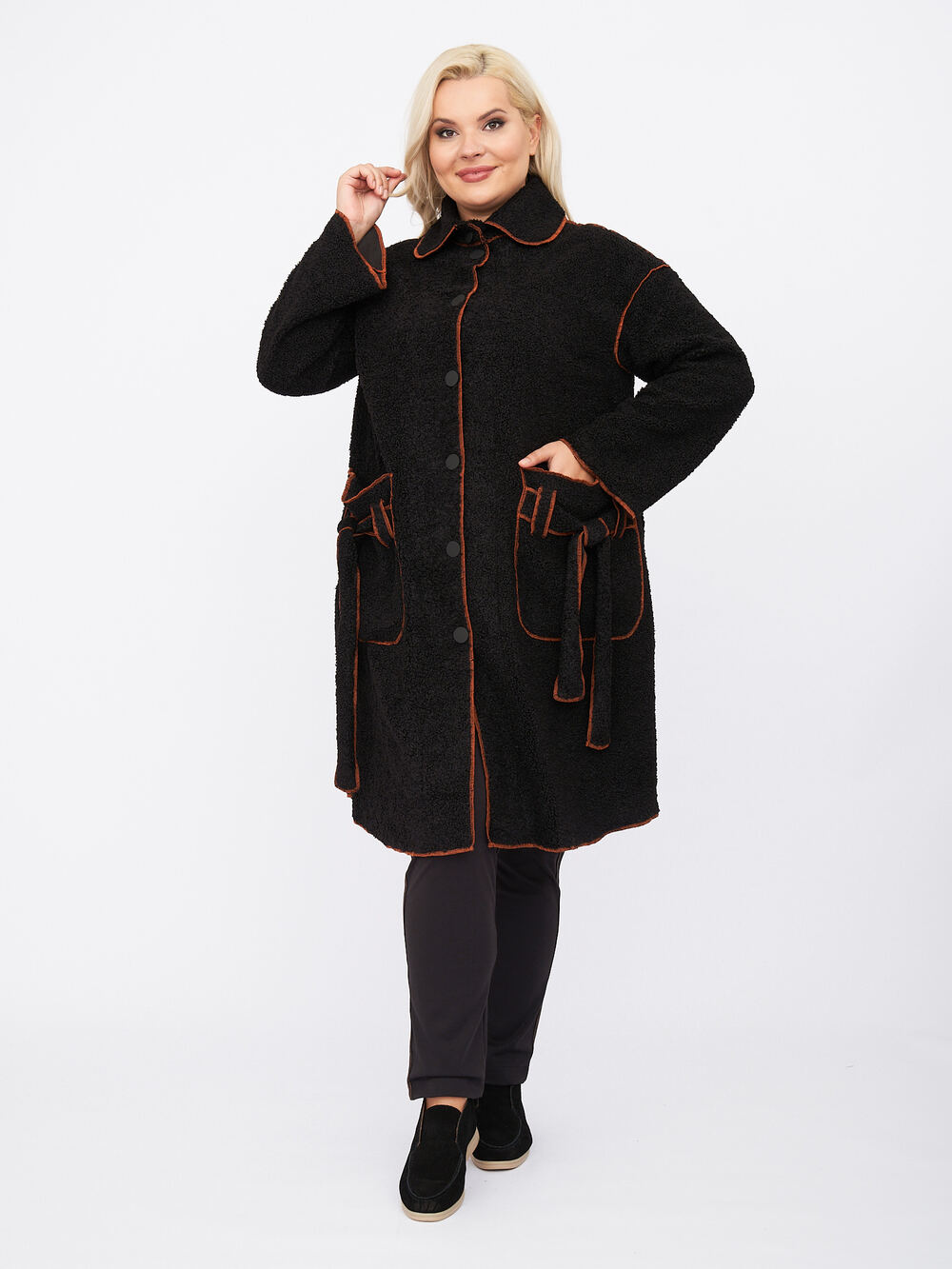 

Пальто женское ZORY ZPL51223BLK01 черное 56-58 RU, ZPL51223BLK01