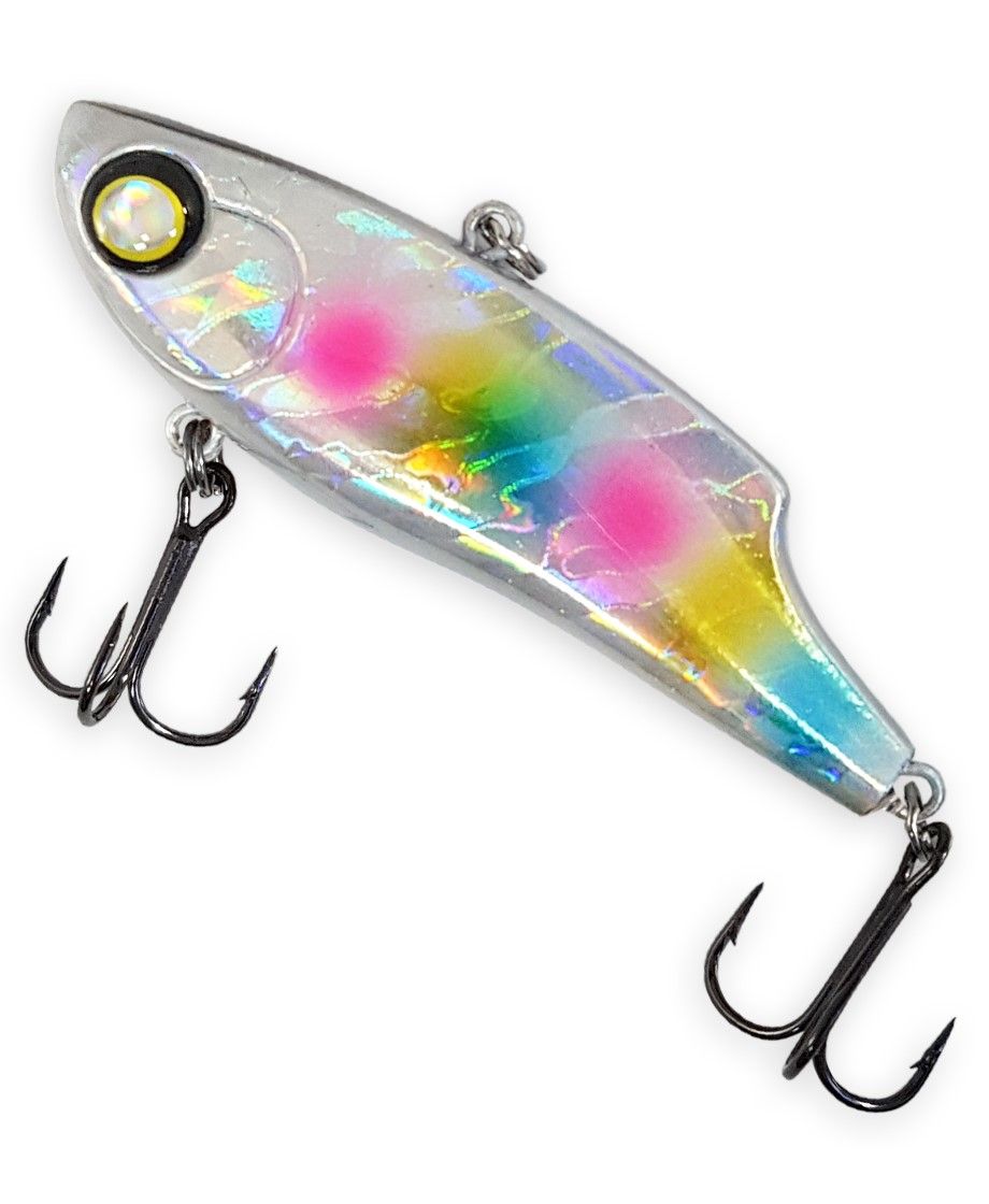 

Раттлин виб для зимней рыбалки BAT COLMIK BT022 85 мм, 30 гр, цв. В036, Желтый;разноцветный;розовый;серебристый;синий, COLMIK